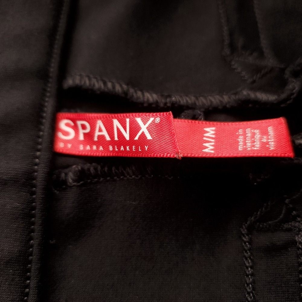 Spanx The Perfect Capri Pant Women's M Skinny Black Ponte Backseam Stretch Chic - Picture 11 of 13